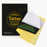 Papel de transferencia para tatuajes (100 hojas tamaño A4), papel térmico para plantillas, ideal para uso comercial y personal, ideal para impresoras y suministros de tatuajes.