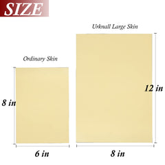 Piel falsa de 3 mm, Urknall 6 piezas de pieles de tatuaje tamaño A4, pieles de práctica de silicona para tatuaje de 12'' x 8'', pieles de práctica en blanco, piel de doble cara para principiantes y artistas, suministros para tatuajes.