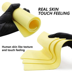 Fake Skin 3MM, Urknall 6PCS Tattoo Skins A4 Size Practice Skins Silicone Tattoo Skin 12'' * 8'' Blank Practice Skins Double Sides Skin Practice for Beginners and Artrists Tattoo Supplies